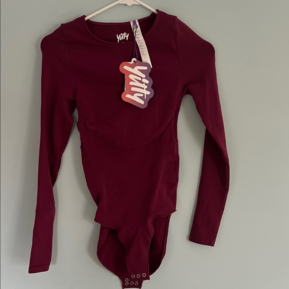 YITTY Burgundy Kids Bodysuit